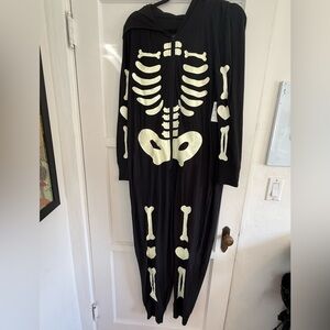 Black Skeleton Onesie Costume